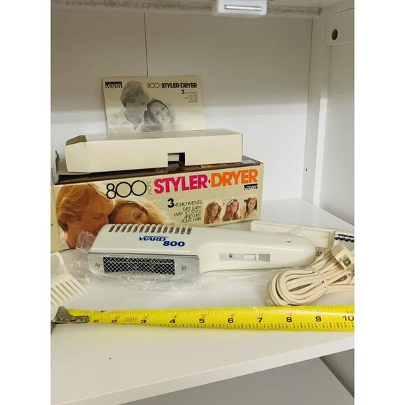 New In Box 1970s Hair Dryer 800 Watt Vintage Montgomery Ward Original Box New - Picture 2 of 11